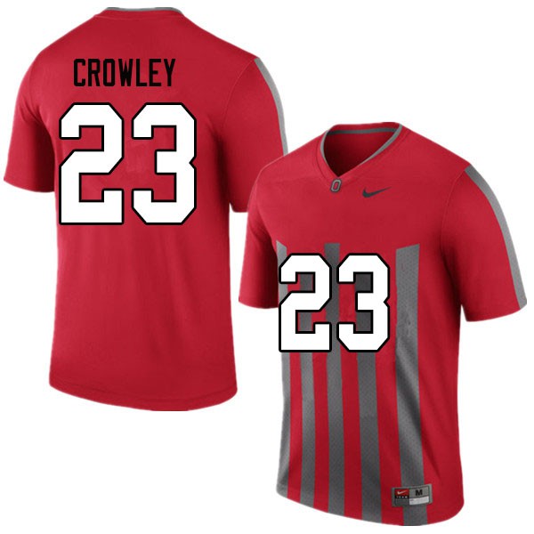 Ohio State Buckeyes #23 Marcus Crowley Men College Jersey Throwback